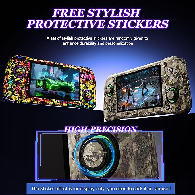 G28 Retro Handheld Game Console - 20,000+ Preloaded Retro Games, 4.3" IPS Screen, 64GB Expandable, Plug and Play Portable Gaming Console with OTG, 2000mAh Battery (Black)