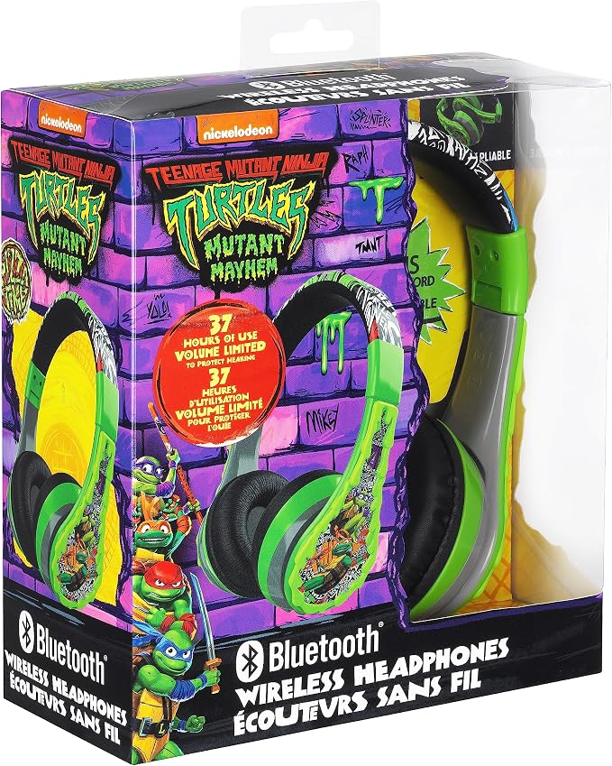 Teenage Mutant Ninja Turtles Bluetooth Headphones Kids Wireless Headphones