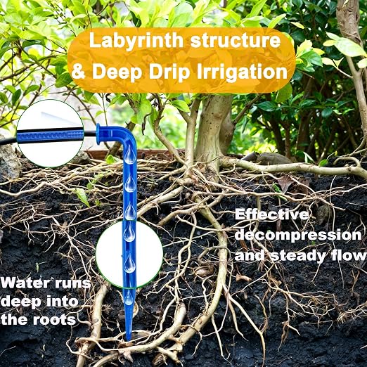 RISINGUP Solar Drip Irrigation System for 30 Potted Plants Outdoor Garden | Automatic Plants Watering System with Anti-Siphoning Device, Programmable Smart Watering for Garden, Balcony, Greenhouse