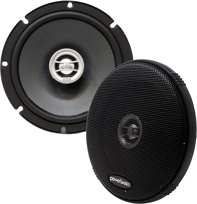 PowerBass OE-652-6.5" Coaxial Speakers 2-Ohm - Pair