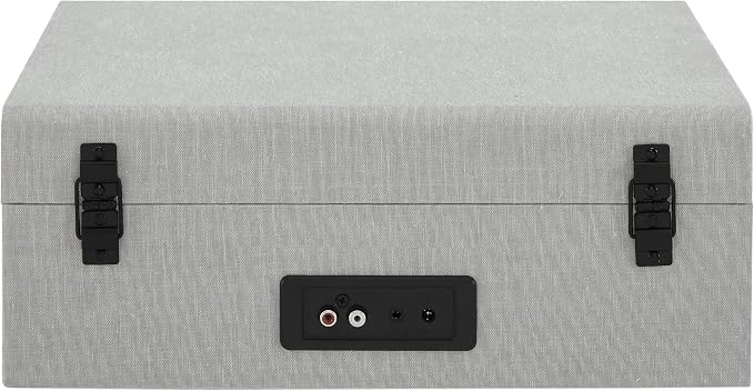 Crosley CR8017B-GY Voyager Vintage Portable Vinyl Record Player Turntable with Bluetooth in/Out and Built-in Speakers, Gray