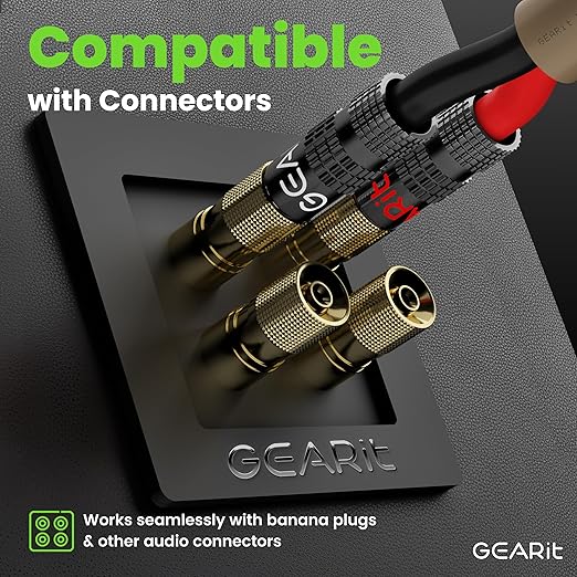 GEARit Speaker Wire 14 Gauge,Outdoor Speaker Wire 250ft,OFC Speaker Cable with Polarity Mark,Audio Cable for in-Wall,Home,Car,Outdoor,Garden,Commercial Audio Systems,OFC(Brown,2-Conductors)