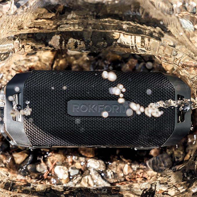ROKFORM G-ROK Pro, Premium Sound with Bass, Portable Bluetooth Golf Speaker, 24 Hour Battery, Magnetic Hold with 49lb Pull Force, IPX7 Waterproof, LED Display, Unlimited Pairing, Can Charge Phone