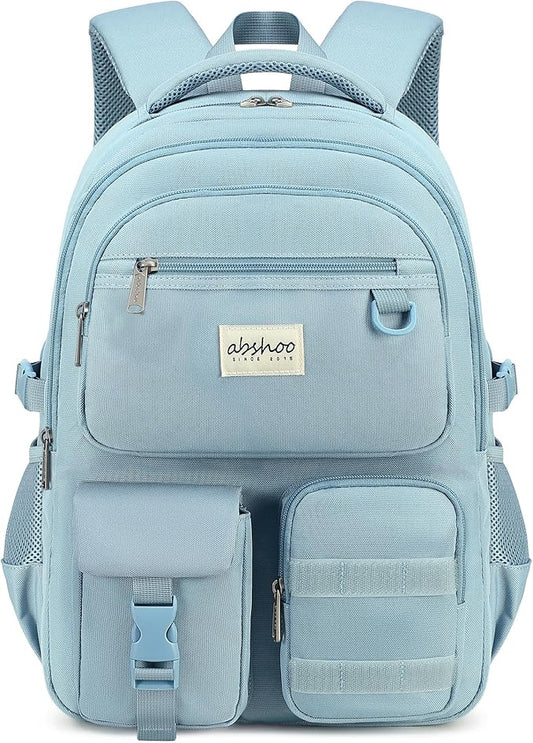 abshoo Large Heavy Duty Backpack For School College Bookbag Casual Multi Pocket Travel Backpacks