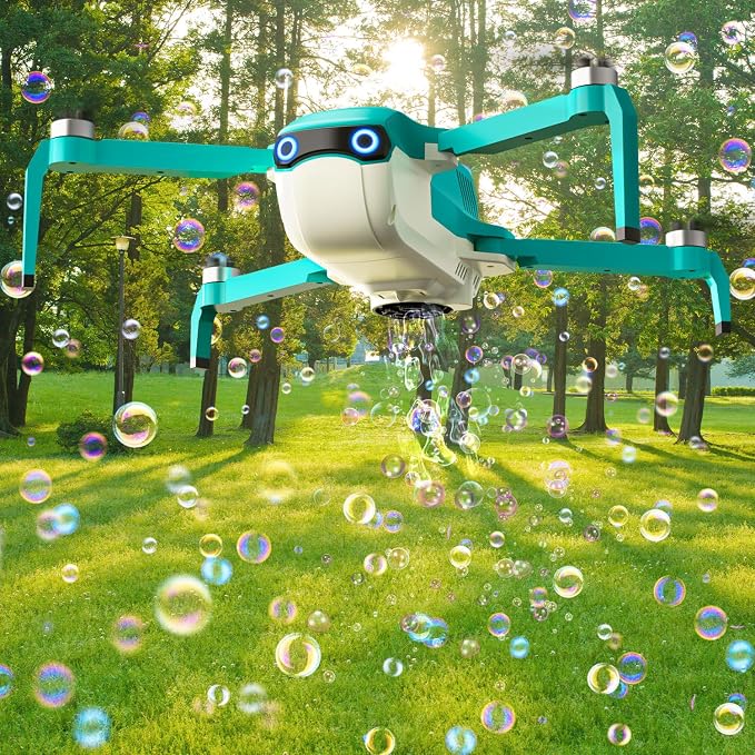 Holy Stone HS320 Bubble Drone Bundle with Extra Battery, 50 Bubble Solution Packs & Bubble Tank Accessory