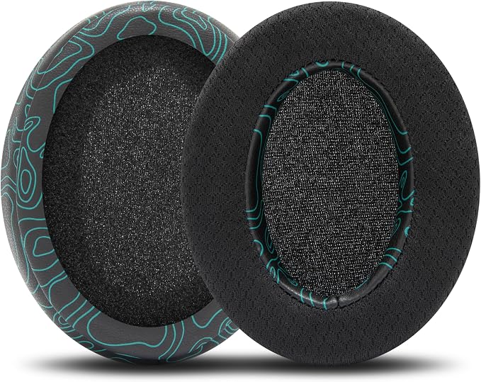 WC Freeze for Arctis Nova - Hybrid Fabric Cooling Gel Replacement Earpads for Arctis Nova Pro Wired, Nova 7, 5, 4, 3, 1 - Made by Wicked Cushions (Does Not Fit Nova Pro Wireless) | Midnight FrankP