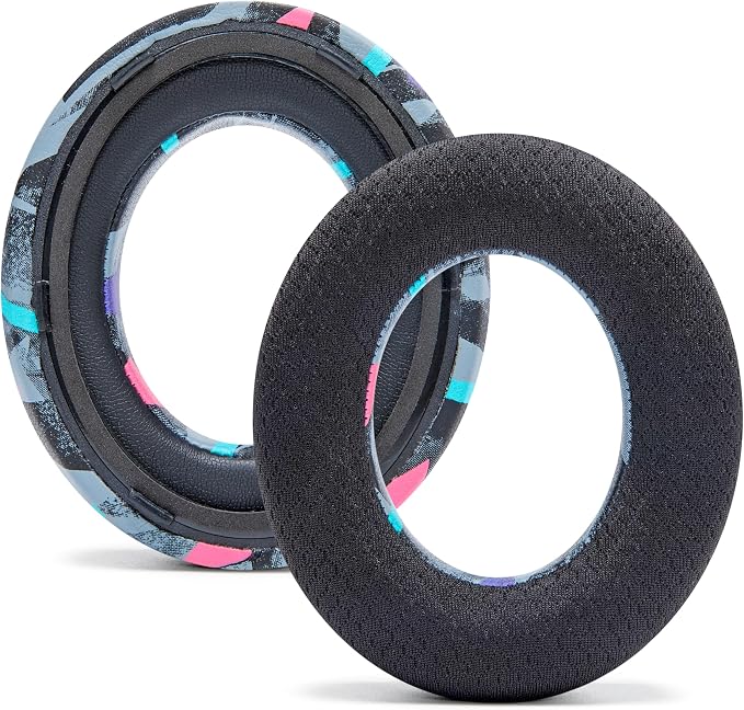 WC Freeze NC700 - Cooling Gel Ear Pads for Bose Noise Canceling 700 Headphones | Breathable Sports Fabric, Cooling Gel, Extra Thick & Cooler for Longer | 90's Black