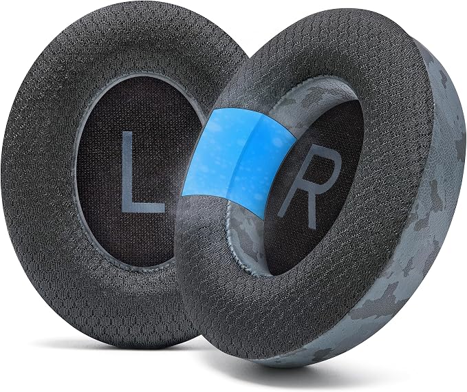 WC Freeze NC700 - Cooling Gel Ear Pads for Bose Noise Canceling 700 Headphones | Breathable Sports Fabric, Cooling Gel, Extra Thick & Cooler for Longer | Black Camo