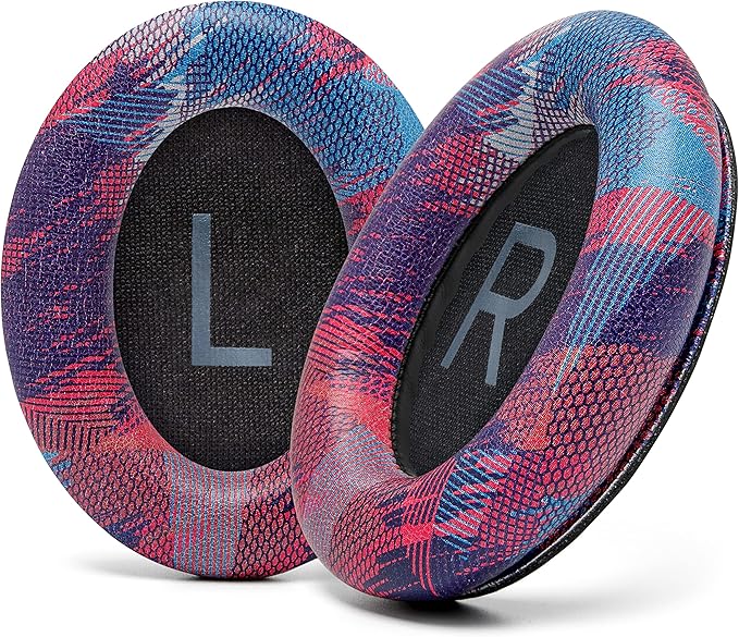 WC PadZ QC45 - Earpads for Bose QuietComfort 45 / QuietComfort Se/QuietComfort Wireless, Made by Wicked Cushions | Extra Thick Cushion | Premium Durable Stitching | Speed Racer