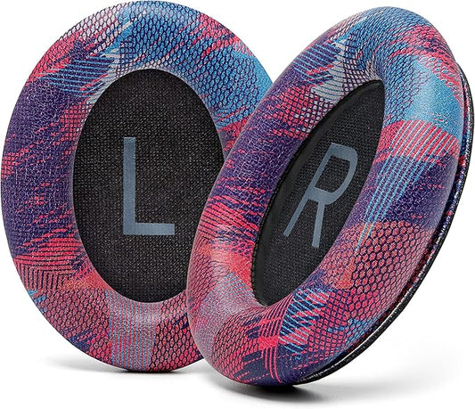 WC PadZ QC45 - Earpads for Bose QuietComfort 45 / QuietComfort Se/QuietComfort Wireless, Made by Wicked Cushions | Extra Thick Cushion | Premium Durable Stitching | Speed Racer
