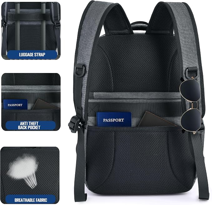 MOZETO Lunch Cooler Backpack Double Deck Lunch Box Backpack Insulated Leakproof Compartments Coolers Bag for Beach Travel Picnic Lunch Hiking BBQ Camping