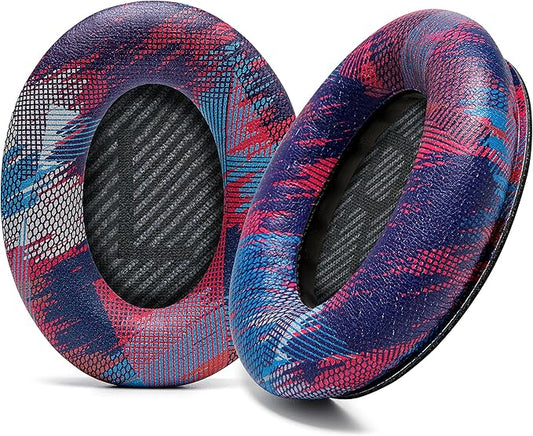 WC Wicked Cushions Upgraded Replacement Ear Pads for Bose QC35 & QC35ii (QuietComfort 35) Headphones & More - Softer Leather, Luxurious Memory Foam, Added Thickness, Extra Durability | Speed Racer
