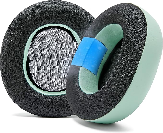 WC Freeze Nova Pro Wireless - Cooling Gel Earpads for Arctis Nova Pro Wireless, Nova Elite & Nova Pro Omni (Doesn’t Fit Other Models), by Wicked Cushions, Extra Thick & Comfortable | Mint