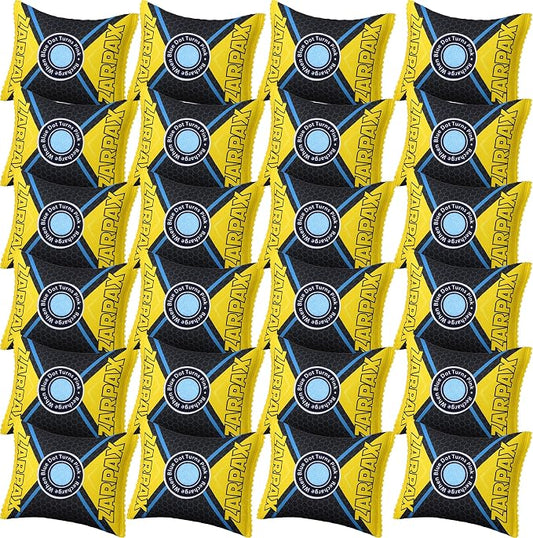 Zarpax 125g Rechargeable Desiccant Packs Dehumidifier Bag - 24 Pack - Moisture Absorbers For Safes, Car, Bathroom, Storage, Garage - Moisture Remover Eliminates Humidity - Reusable Desiccant Bags