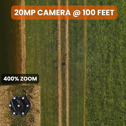 Sky High Bull's-Eye 24” LiDAR Ground Control Point GCP - UAV Aerial Target for LiDAR Mapping & Surveying (6 Pack) Retro-Reflective Black Hexagon with Center Eyelet for Aerial Mapping & Photogrammetry