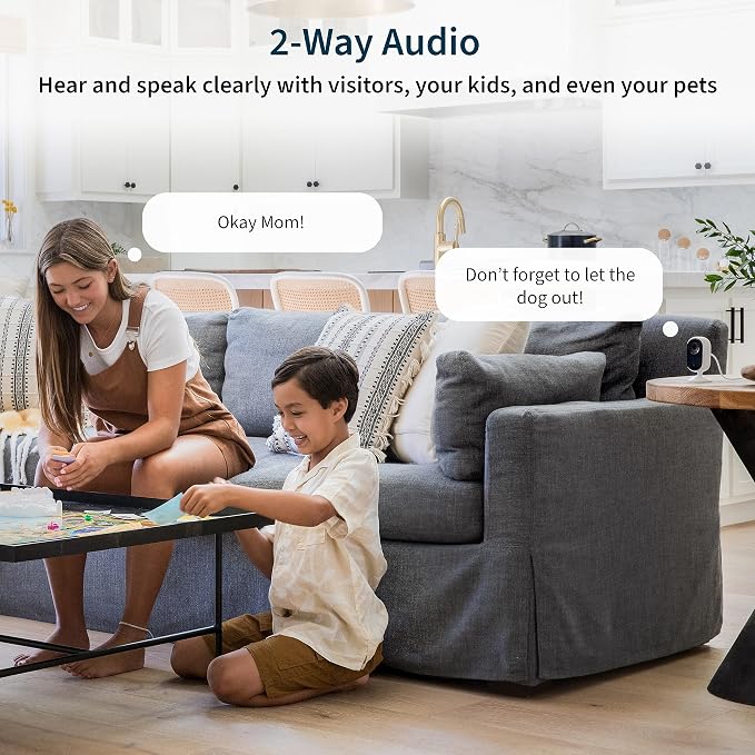 Arlo Essential Security Camera 2K Indoor/Outdoor 2 Cameras, Essential 2K Indoor 1 Camera, Video Doorbell & Solar Panel Bundle | Battery gets Charged with Solar Panels | White