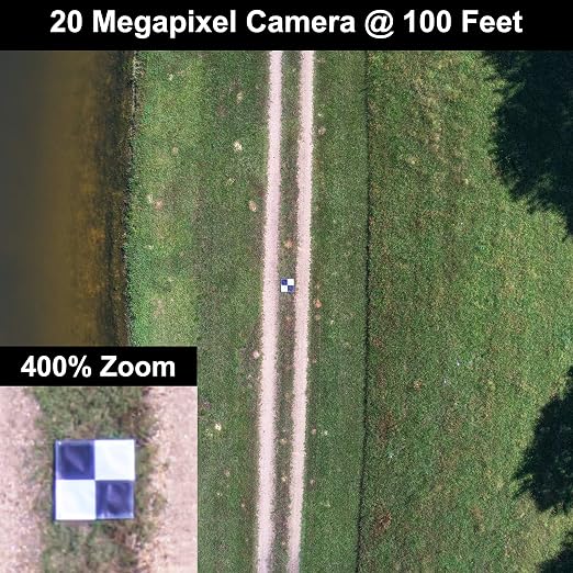 Sky High Bull's-Eye (24"x24") Drone Ground Control Point GCP - UAV Aerial Target for Mapping & Surveying (6 Pack) | Center Eyelet (Black/White Markers) | Pix4D & DroneDeploy Compatible