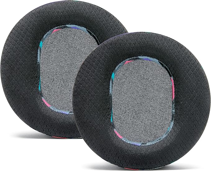WC Freeze Maxwell - Cooling Gel Replacement Earpads for Audeze Maxwell Headphones by Wicked Cushions - Elevate Comfort, Durability, Thickness & Sound Isolation for Epic Gaming Sessions | 90's Black