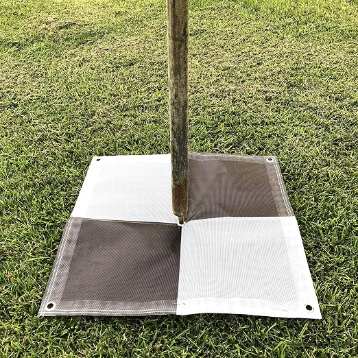 Sky High Bull's-Eye (24"x24") Drone Ground Control Point GCP - UAV Aerial Target for Mapping & Surveying (6 Pack) | Center Eyelet (Black/White Markers) | Pix4D & DroneDeploy Compatible